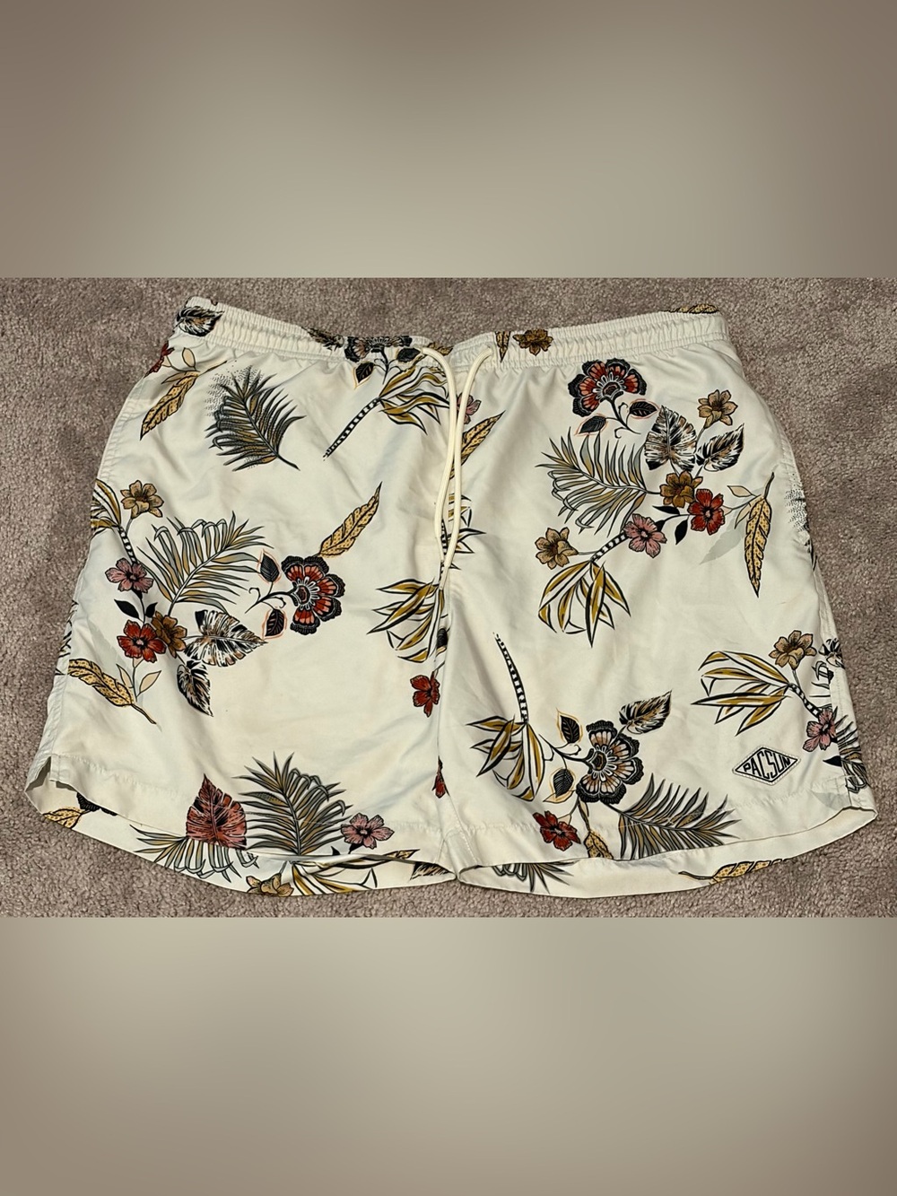 Pacsun Floral Men's Swim Trunks Size Large Measured 34x6.5